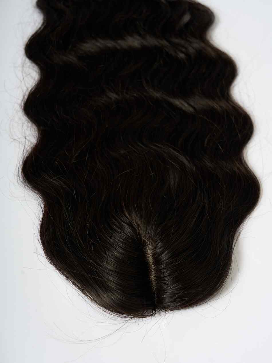 Au Naturel Wavy Curly Scalp Topper – Silk Base Hair Topper | Nish Hair - Image 3