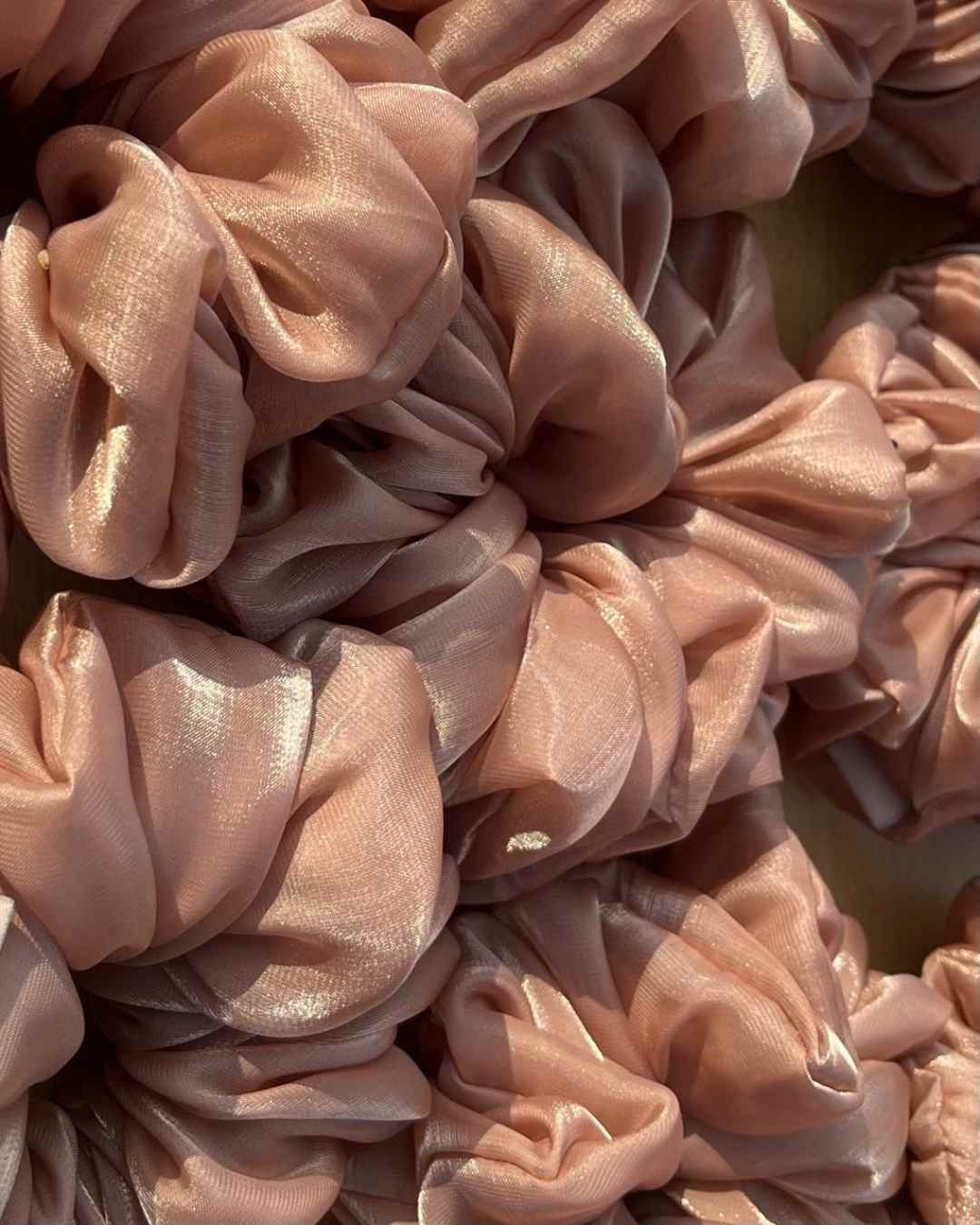 Brown Shimmer Pixie Scrunchie | Nish Hair X Threads by Dinckle - Image 2