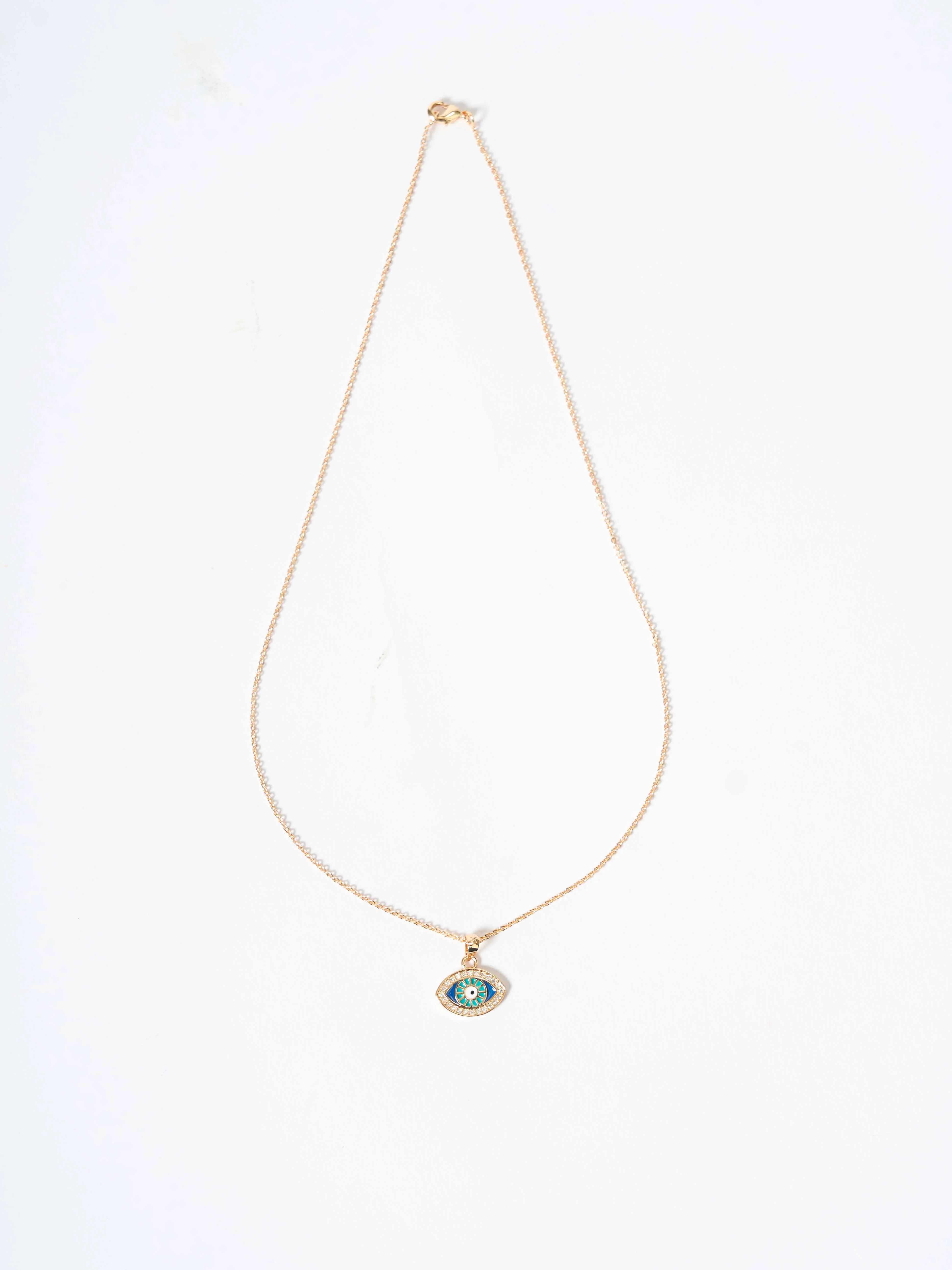 Evil Eye Turquoise Pendant Necklace - Image 3