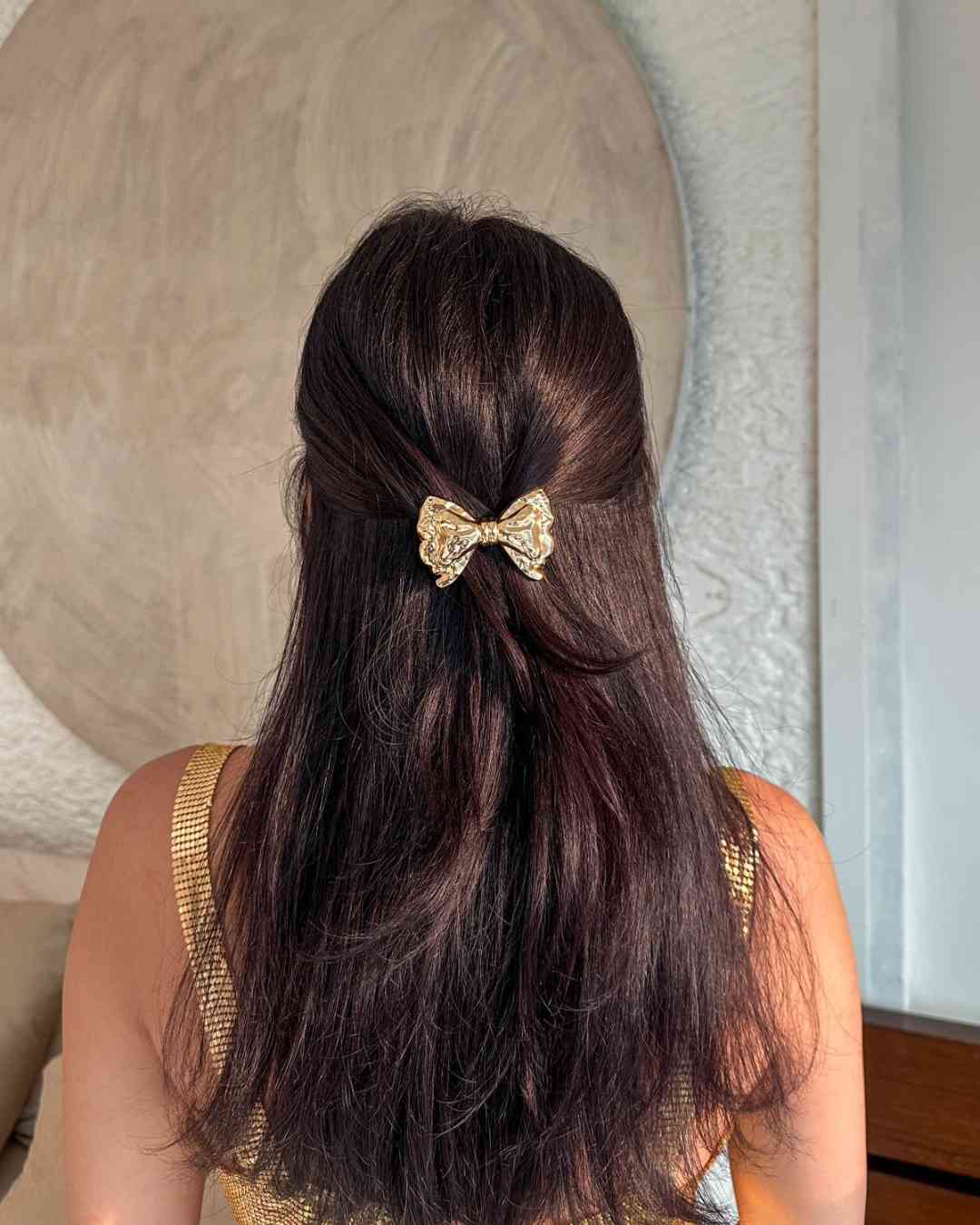 Gold Bow Clip | Nish Hair - Image 3