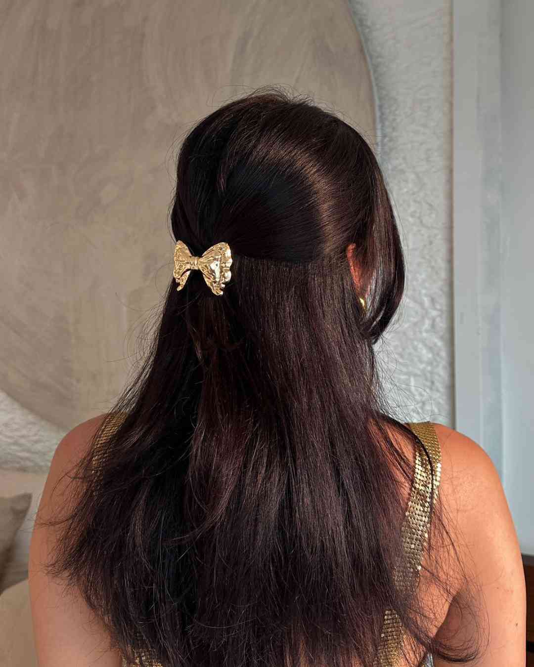 Gold Bow Clip | Nish Hair - Image 5