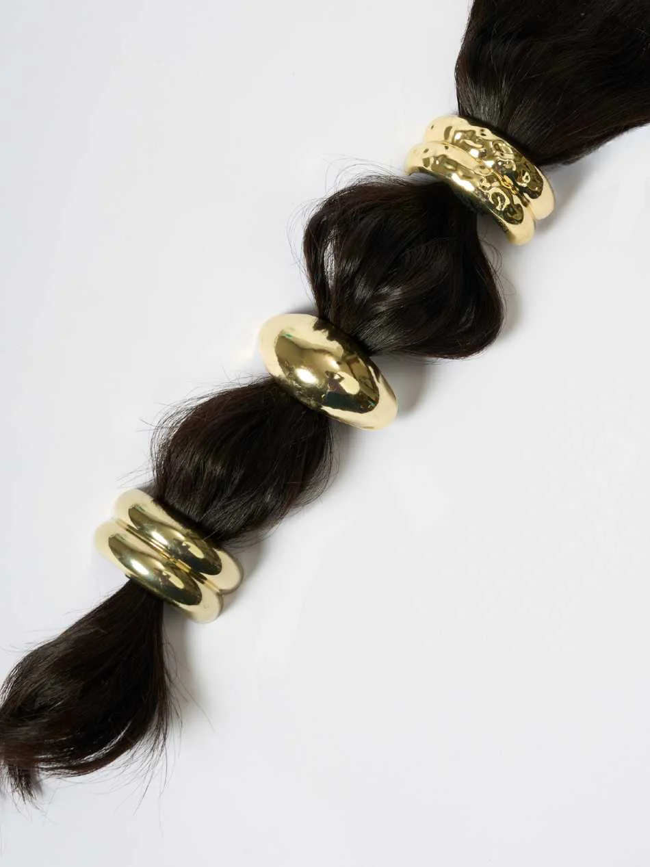 Metal Hair Ties - Set of 3 | Hair Jewellery | Nish Hair X Evil Eye Jewel - Image 3