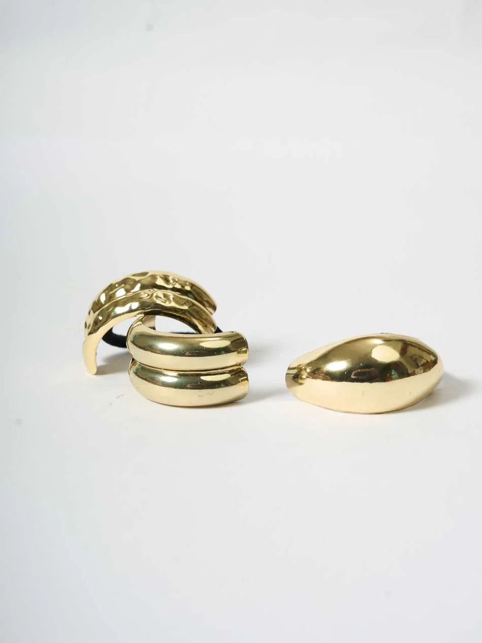 Metal Hair Ties - Set of 3 | Hair Jewellery | Nish Hair X Evil Eye Jewel - Image 5