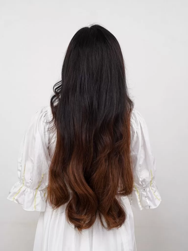 Parul’s Ombre Clip-in Hair Extensions – Set of 4 | Nish Hair - Image 5