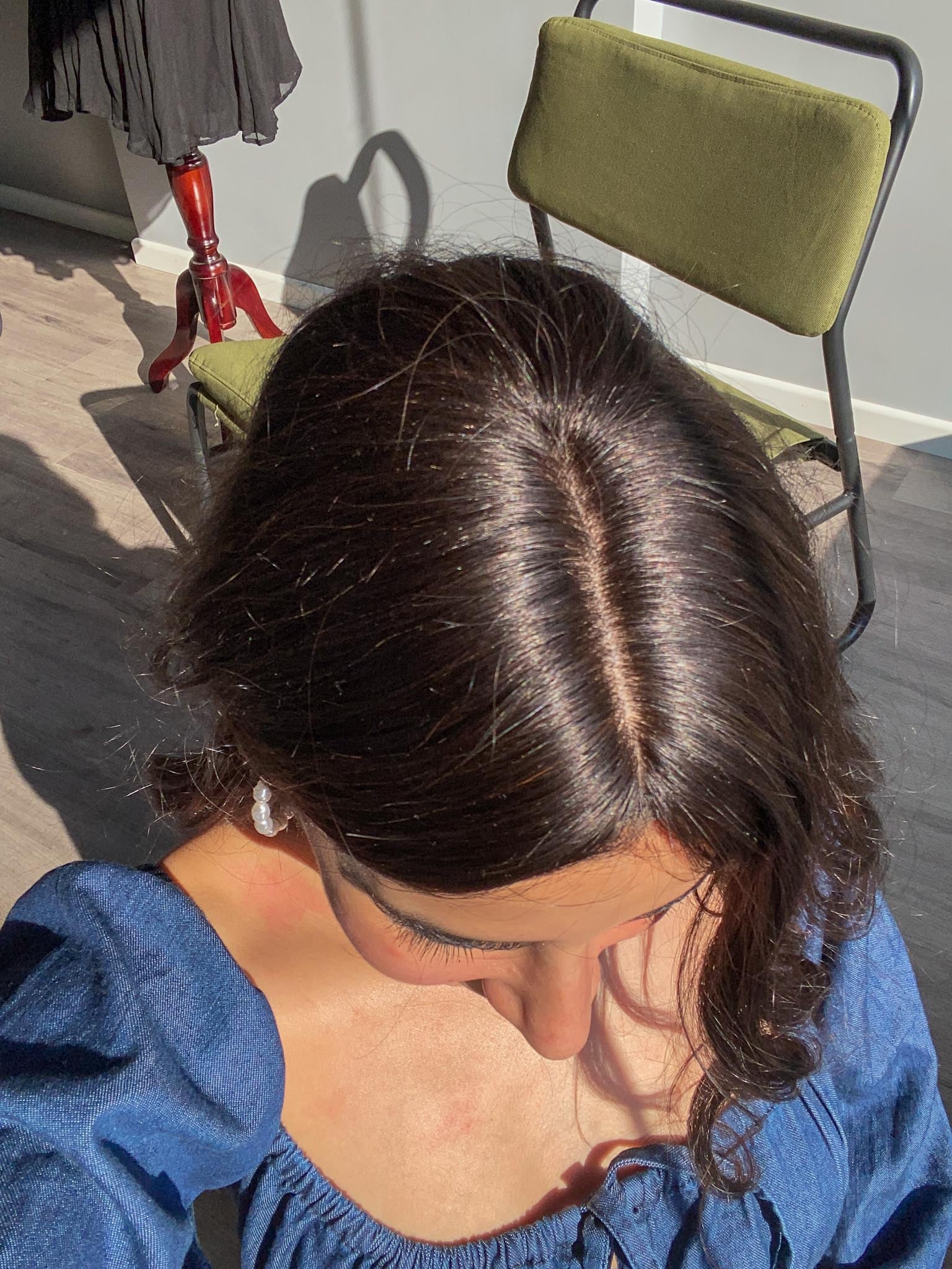 Silk Base Faux Scalp™ – Hair Topper 2x6inch - Image 5