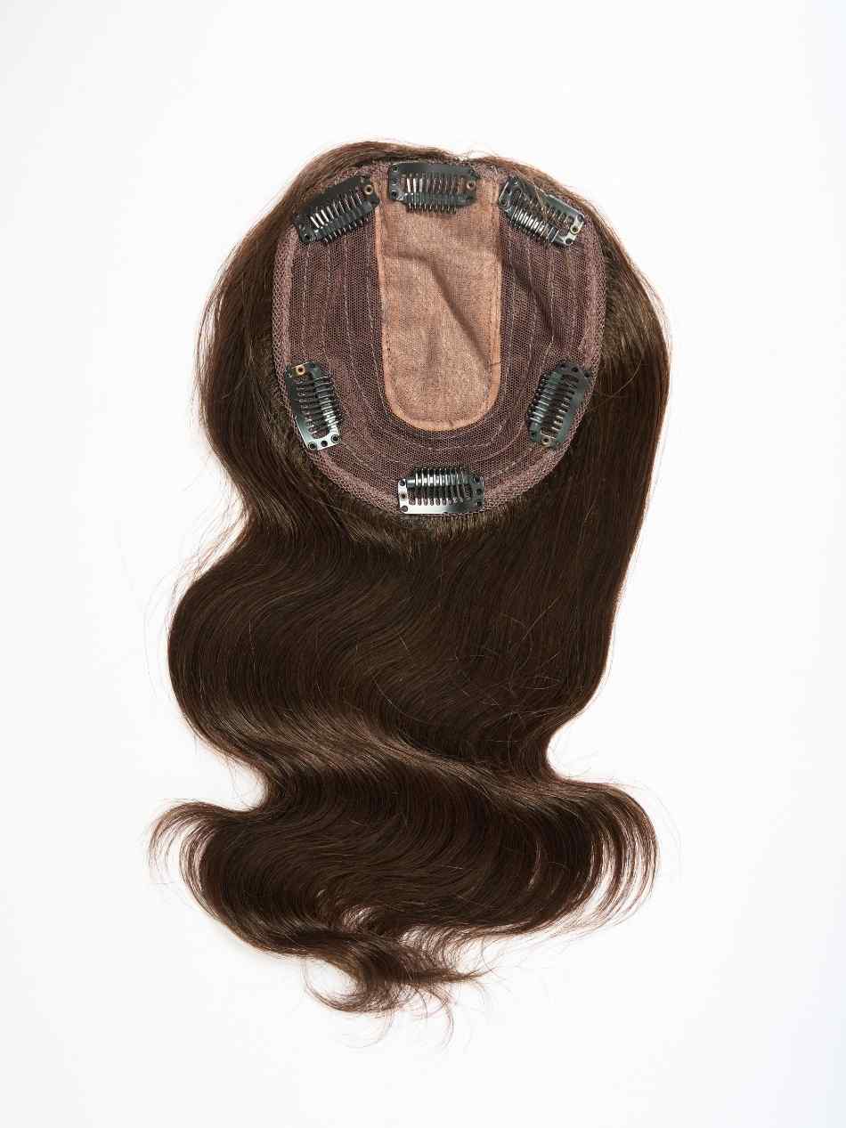 Silk top wefted Short Hair Topper| 5.5 x 6 inch Base - Image 4