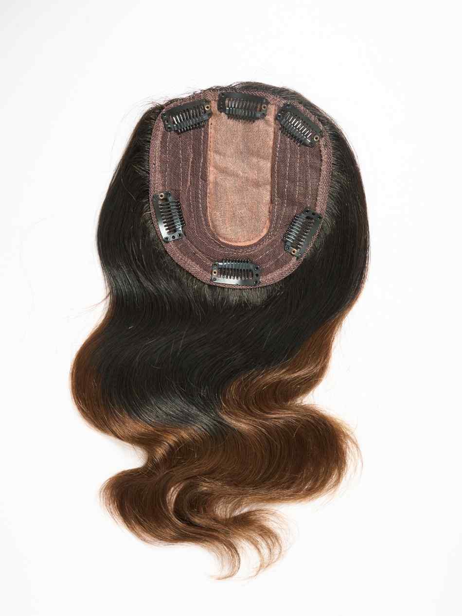 Silk top wefted Short Hair Topper| 5.5 x 6 inch Base - Image 6