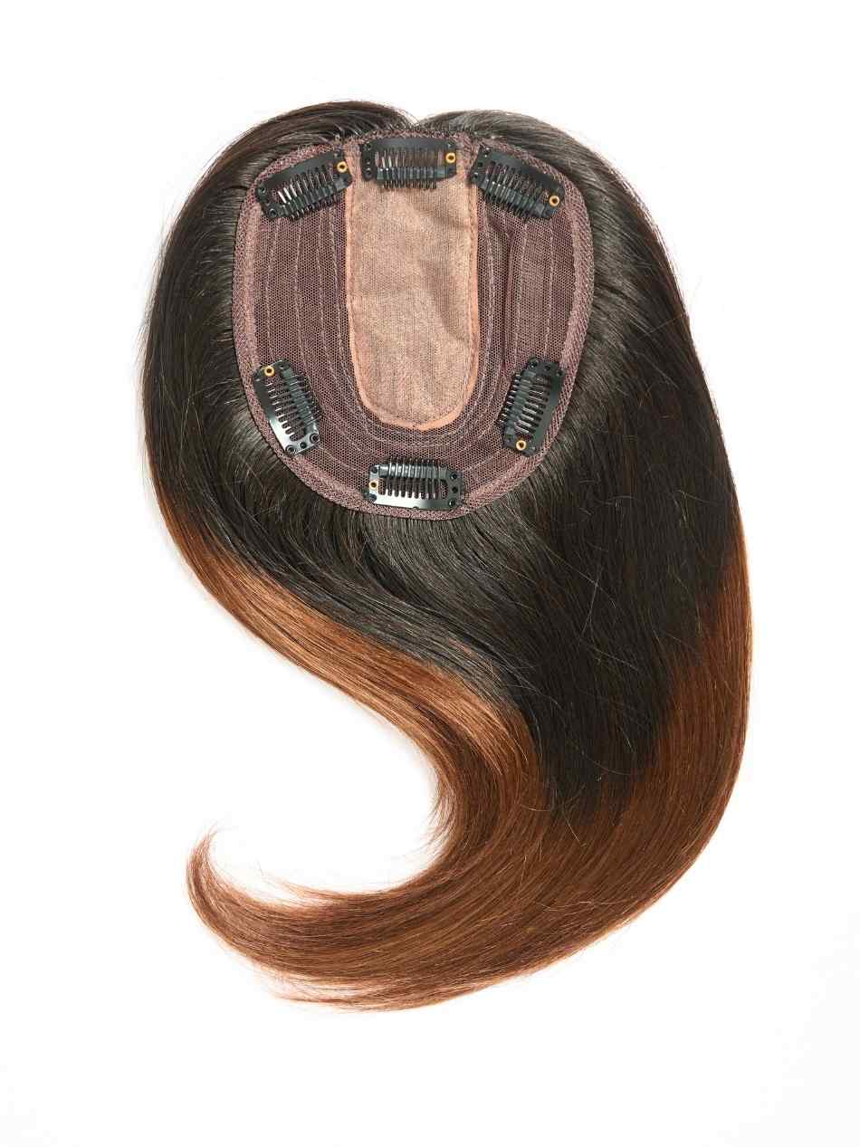 Silk top wefted Short Hair Topper| 5.5 x 6 inch Base - Image 7