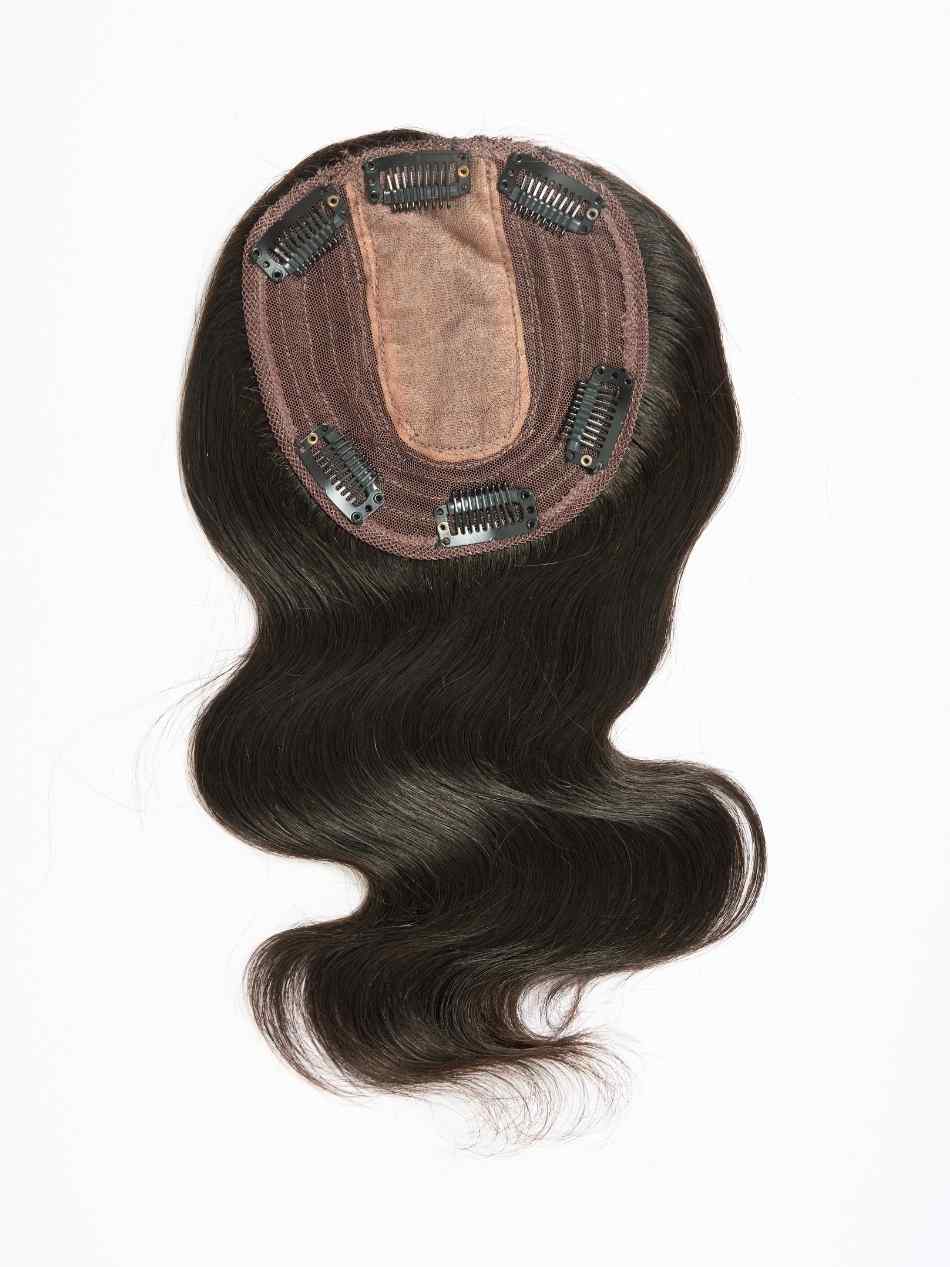 Silk top wefted Short Hair Topper| 5.5 x 6 inch Base - Image 9